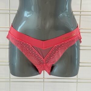 Victoria's Secret Allover Lace Bikini Panty Size Small Pink NWT